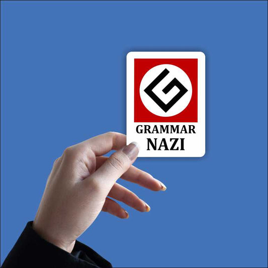 Grammar Nazi Sticker