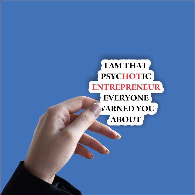 Hot Entrepreneur Sticker