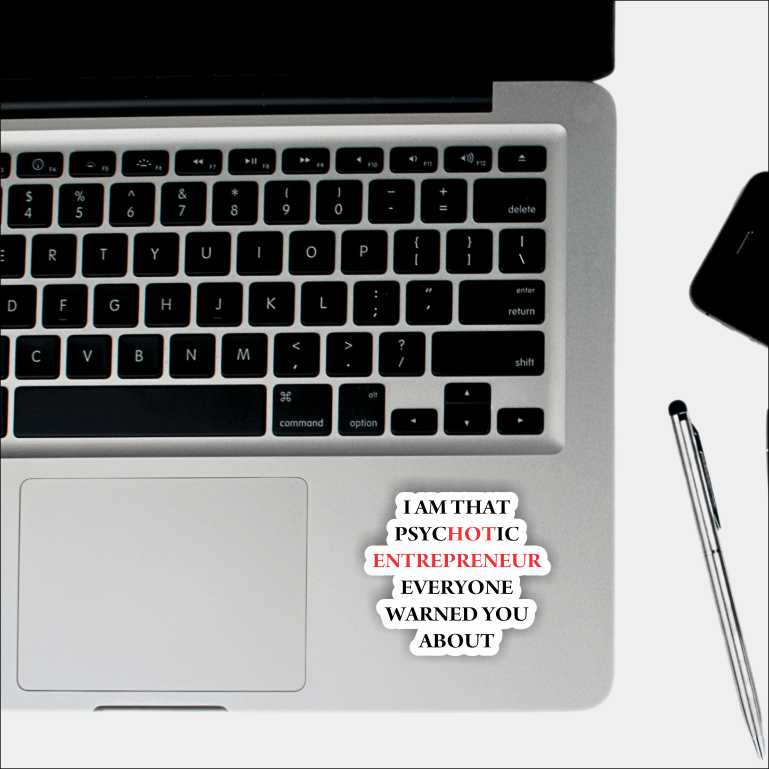 Hot Entrepreneur Sticker