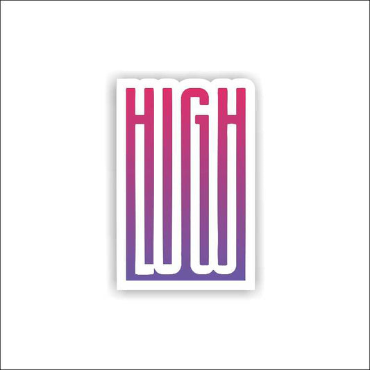 High Low Sticker