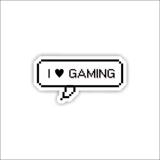 I Love Gaming Sticker
