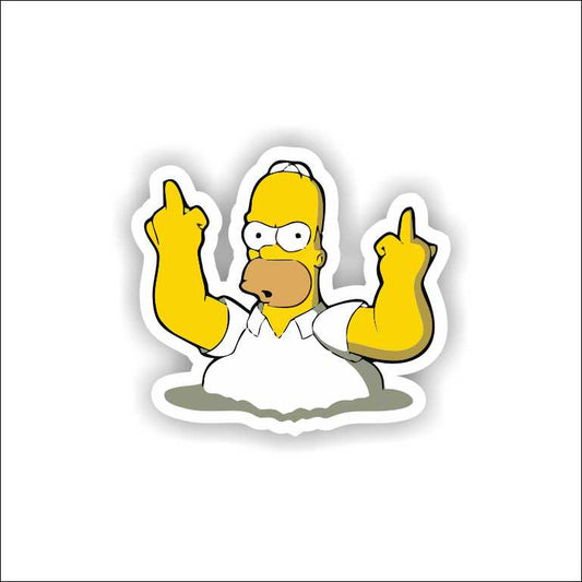 Irritated Homer Sticker