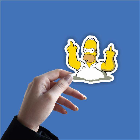 Irritated Homer Sticker