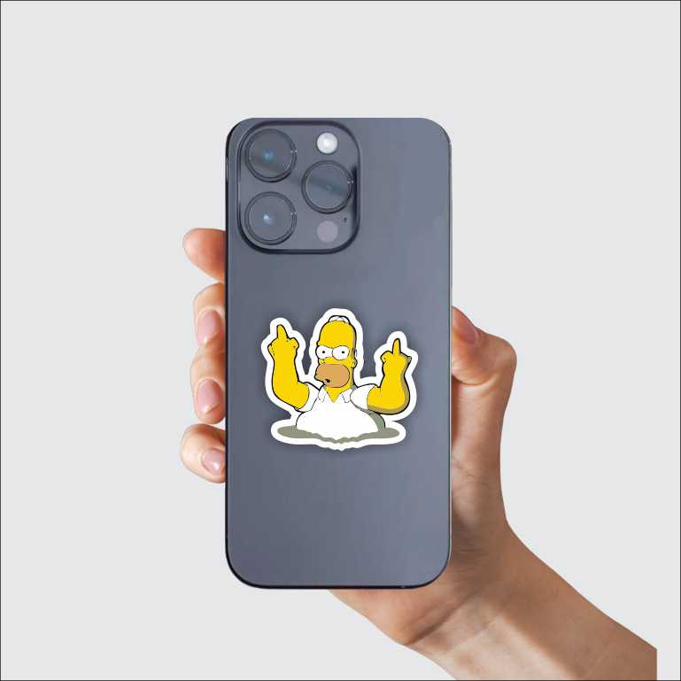 Irritated Homer Sticker