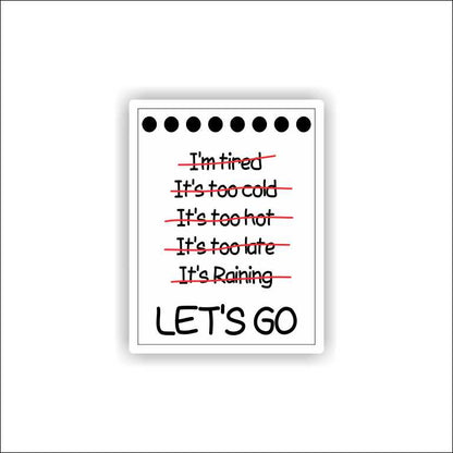 Let's Go Sticker
