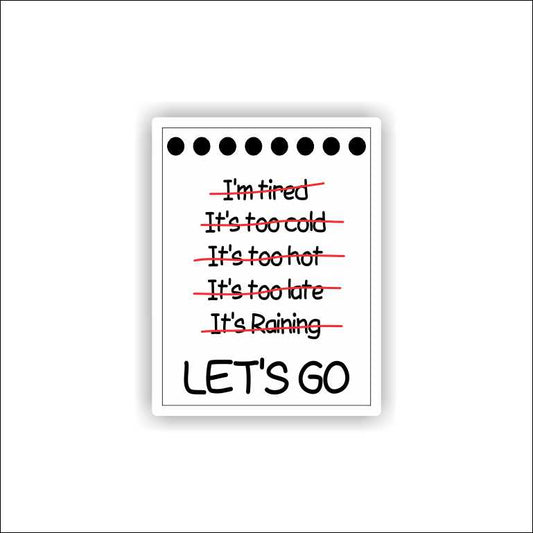 Let's Go Sticker