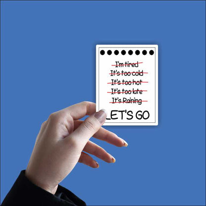 Let's Go Sticker