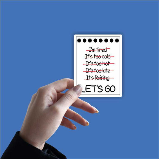 Let's Go Sticker