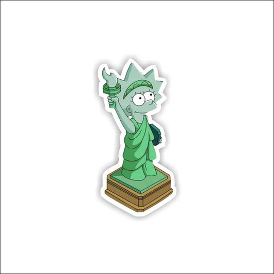 Lisa Statue Of Liberty Sticker