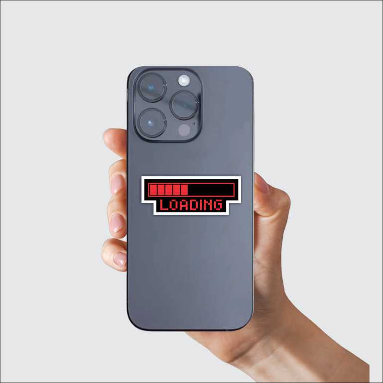 Loading Red Sticker