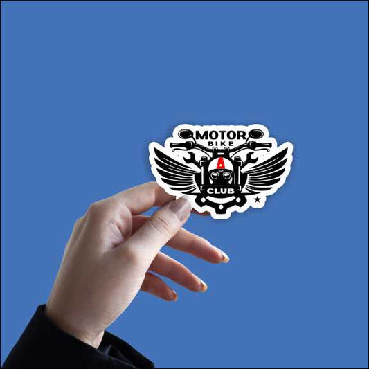 Motor Bike Club Sticker