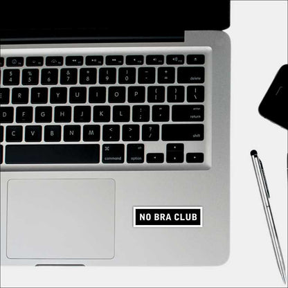 No bra club Sticker