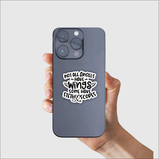 Not All Angels Wear Wings Sticker