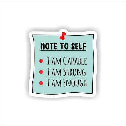 Note To Self Sticker