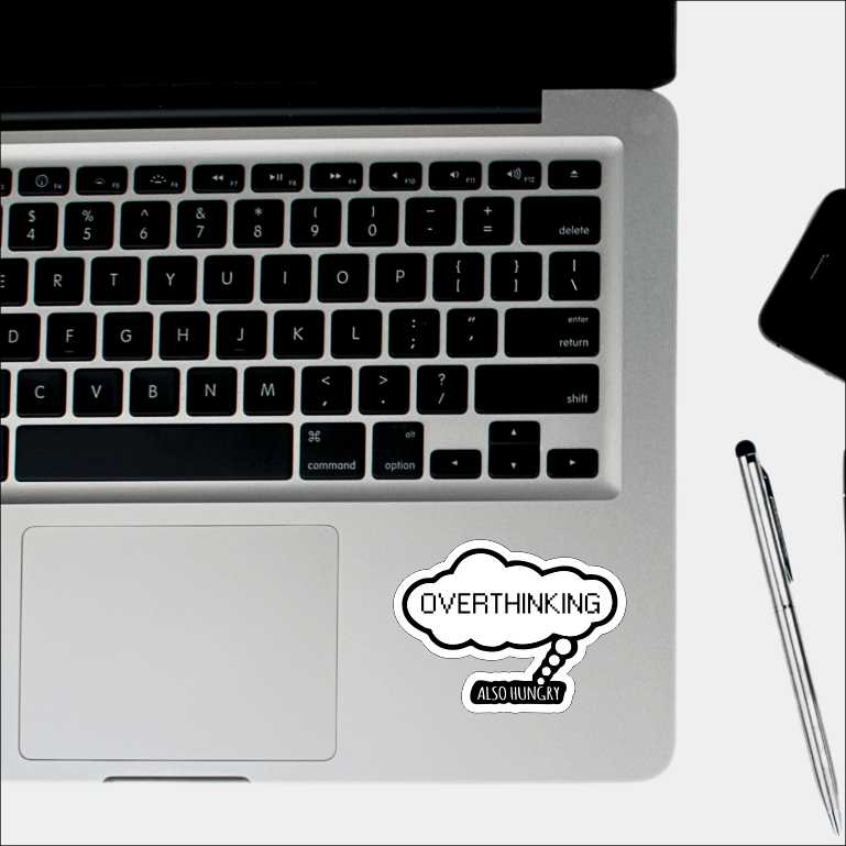 Overthinking Sticker