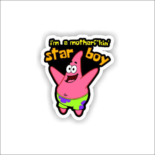 Patrick Star Boy Sticker