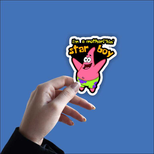 Patrick Star Boy Sticker