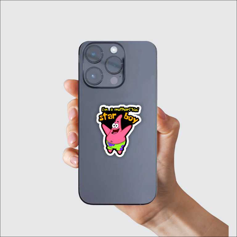 Patrick Star Boy Sticker