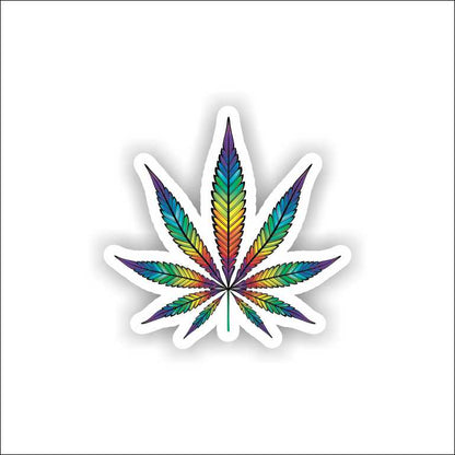 Rainbow Weed Leaf
