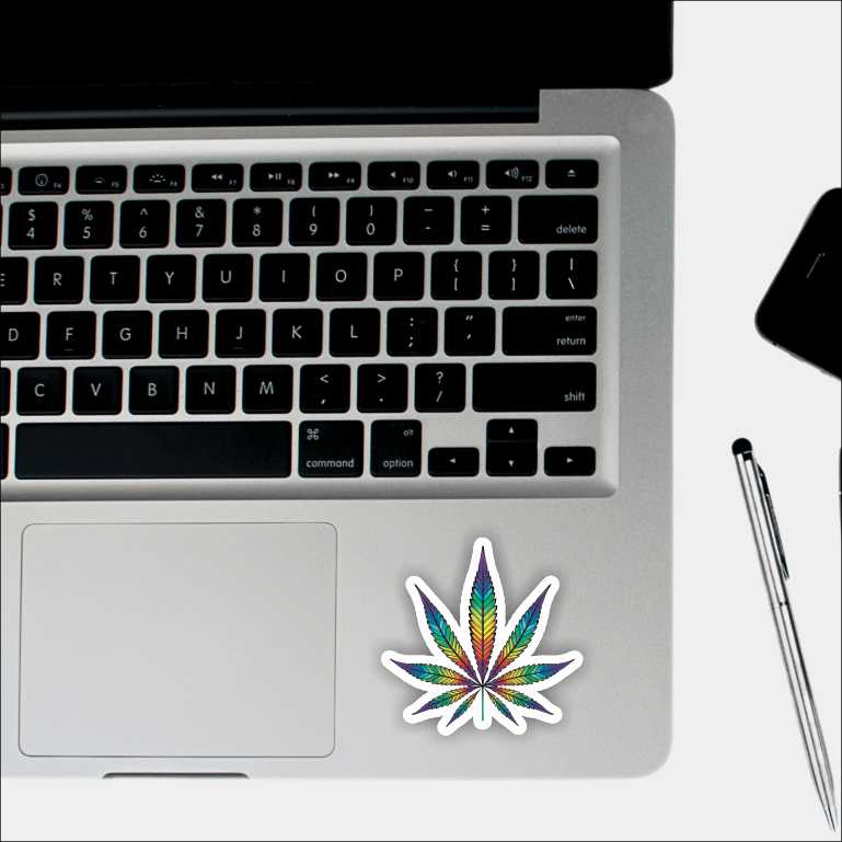 Rainbow Weed Leaf