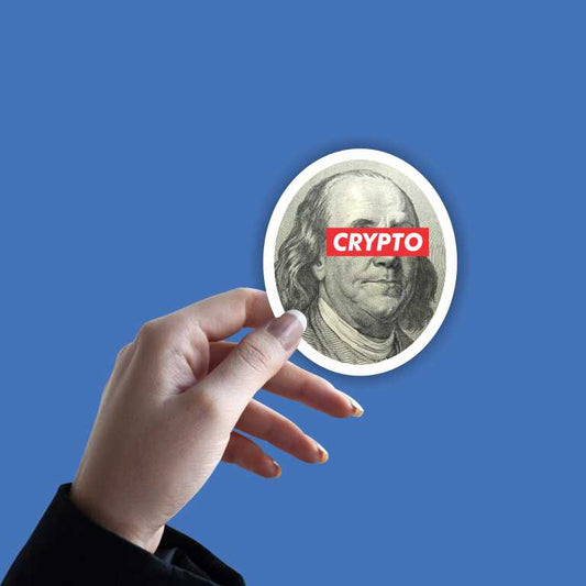 Run Crypto for President Sticker