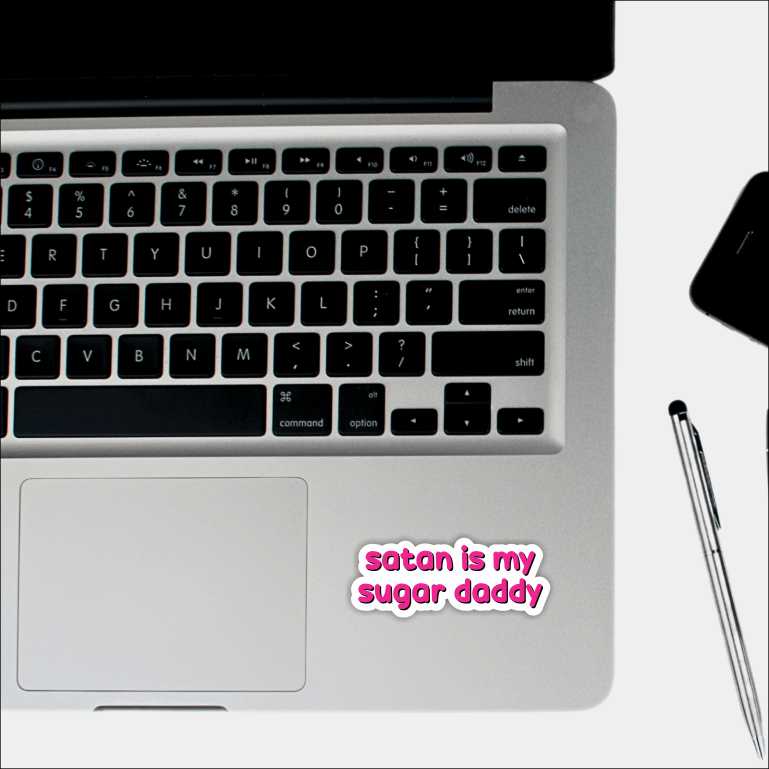 Satan Is My Sugar Daddy Sticker