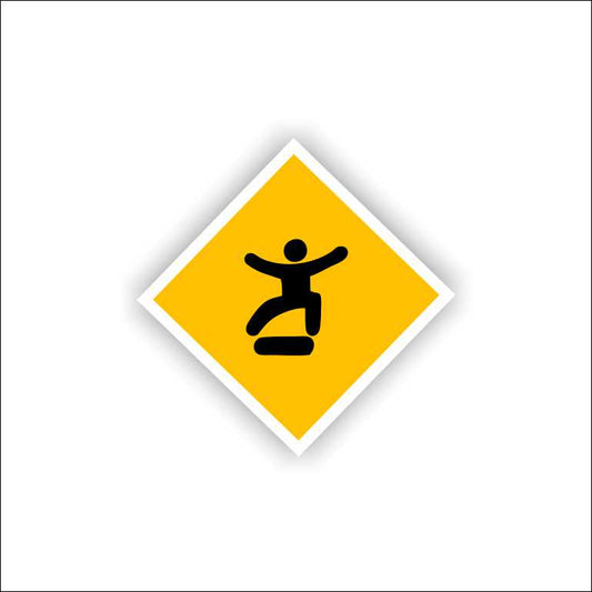 Skater Sign Sticker