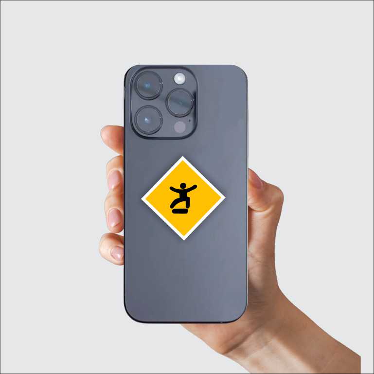 Skater Sign Sticker