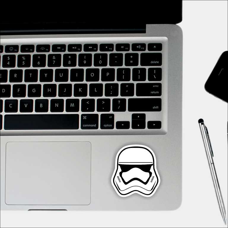 Star Wars Stormtrooper Helmet Sticker