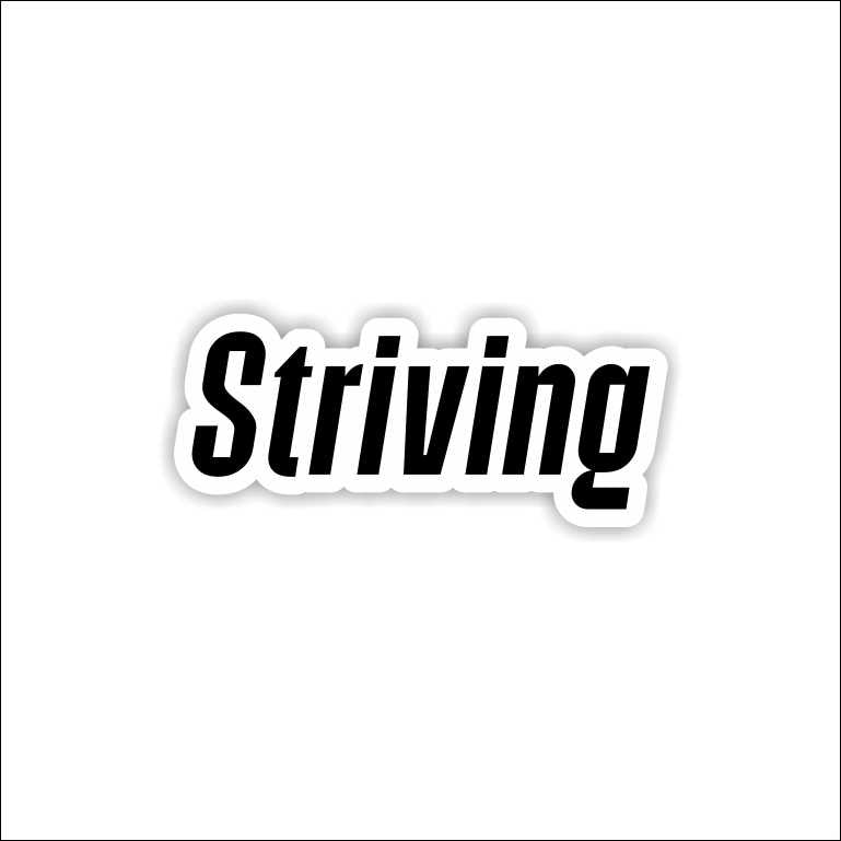 Striving Sticker