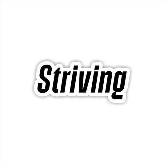 Striving Sticker