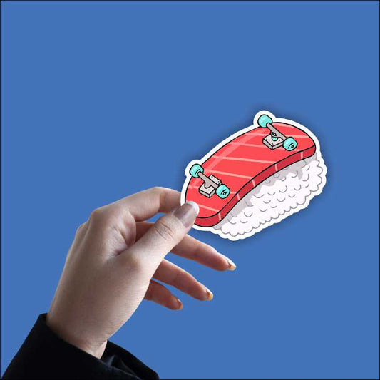 Sushi Skateboard Sticker