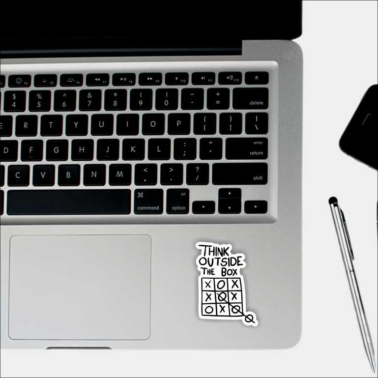 Think Outside The Box Sticker