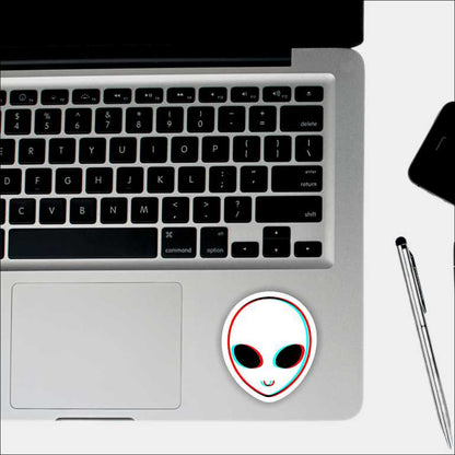 Trippy Alien Sticker