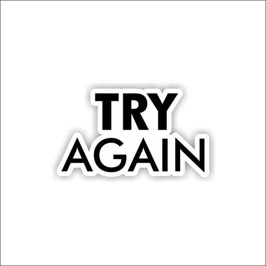 Try again Sticker