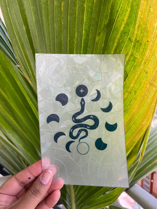 Celestial Snake Suncatcher Sticker