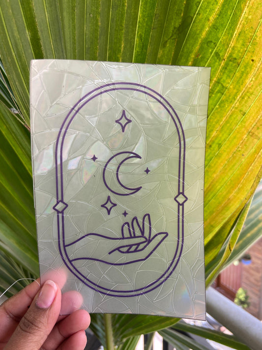 Moonlit Manifestation Suncatcher Sticker