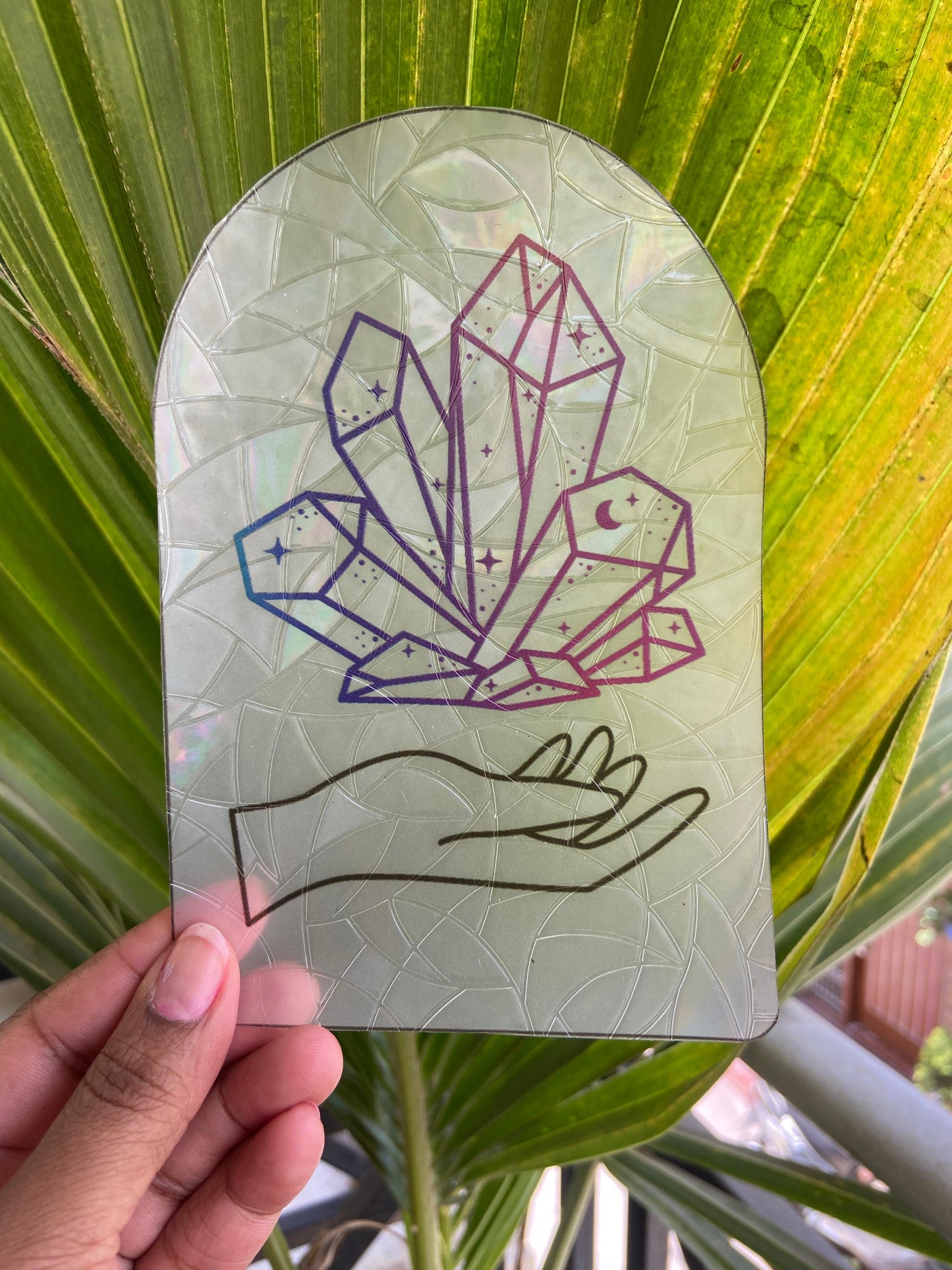 Celestial Crystal Suncatcher Sticker