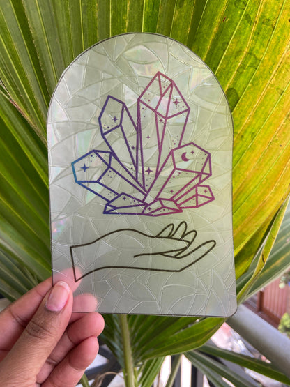 Celestial Crystal Suncatcher Sticker