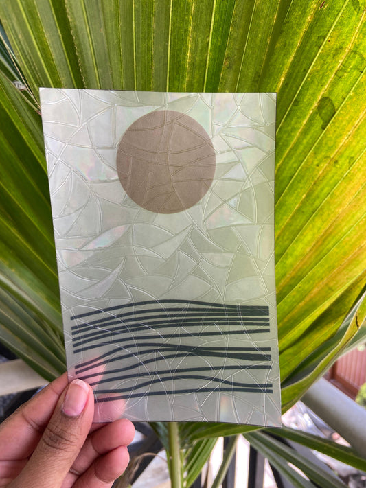 Golden Hour Suncatcher Sticker