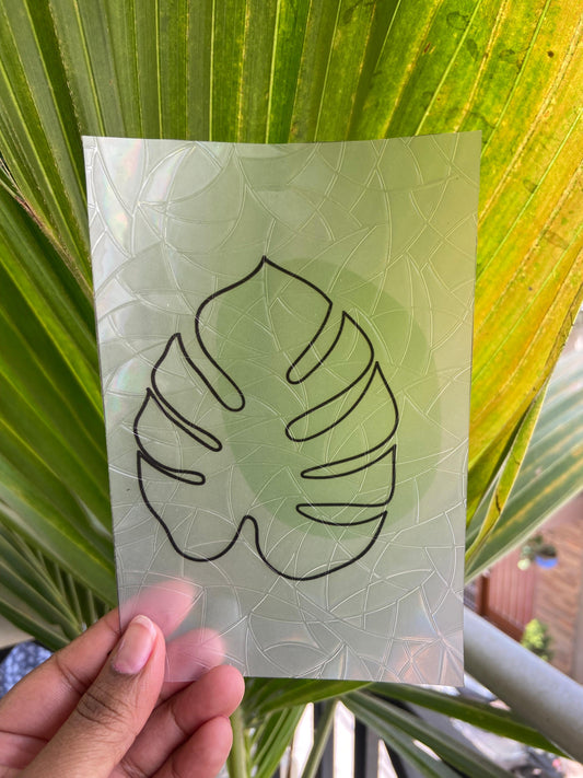 Leafy Luxe Suncatcher Sticker