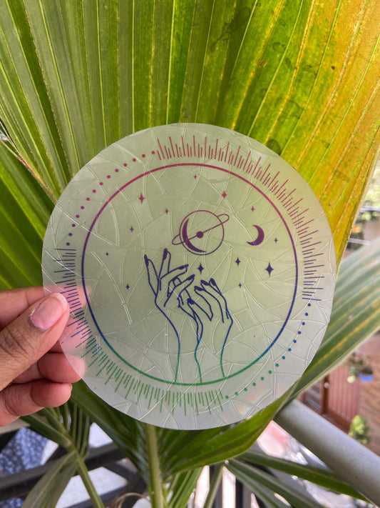 Lunar Embrace Suncatcher Sticker