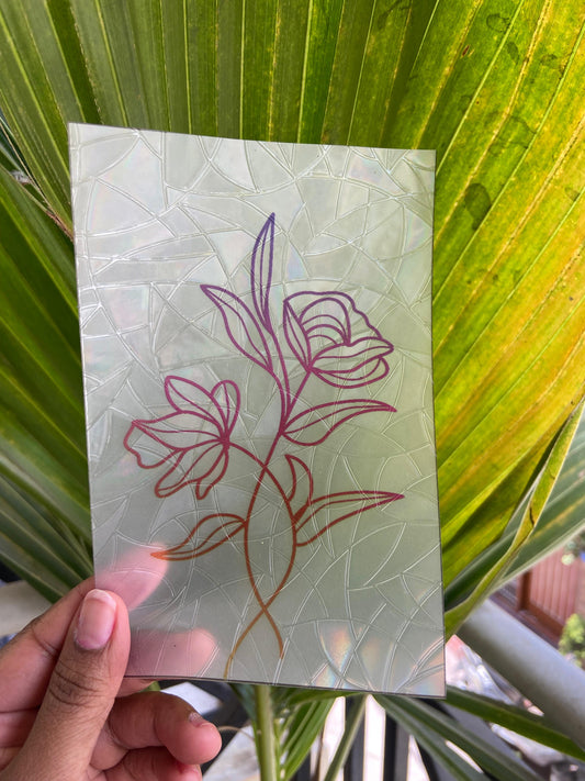 Rose Radiance Suncatcher Sticker