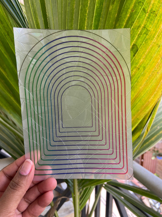 Rainbow Arch Suncatcher Sticker