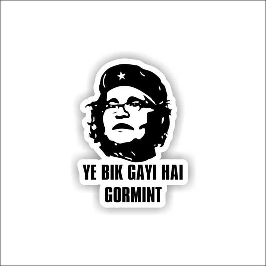 Ye Bik Gayi Hai Gormint Sticker