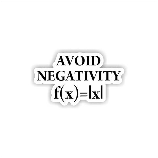 Avoid Negativity Sticker