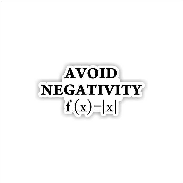 Avoid Negativity Sticker