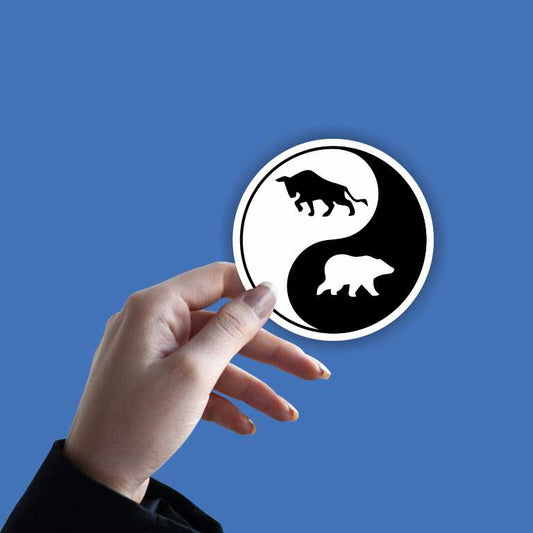 Bull and Bear Sticker