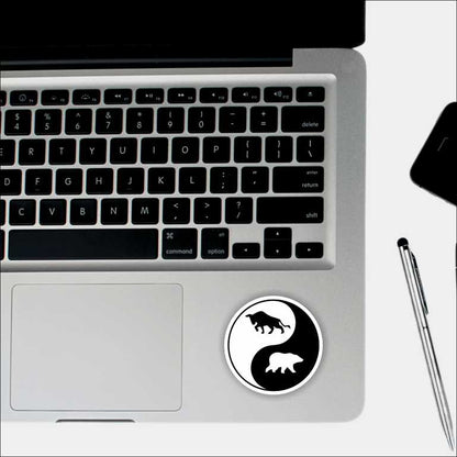 Bull and Bear Sticker