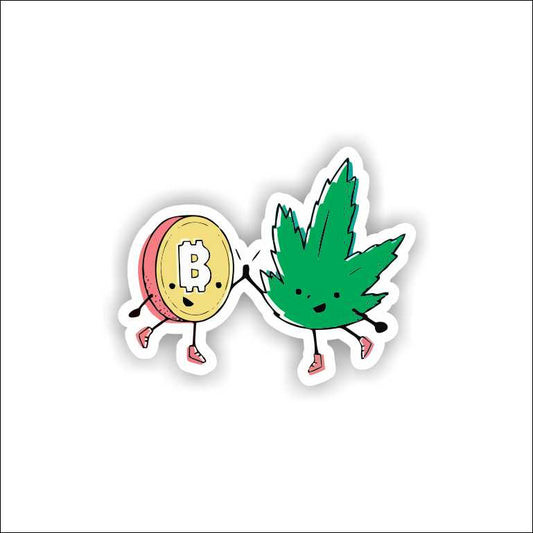 Canna Bitcoin Sticker